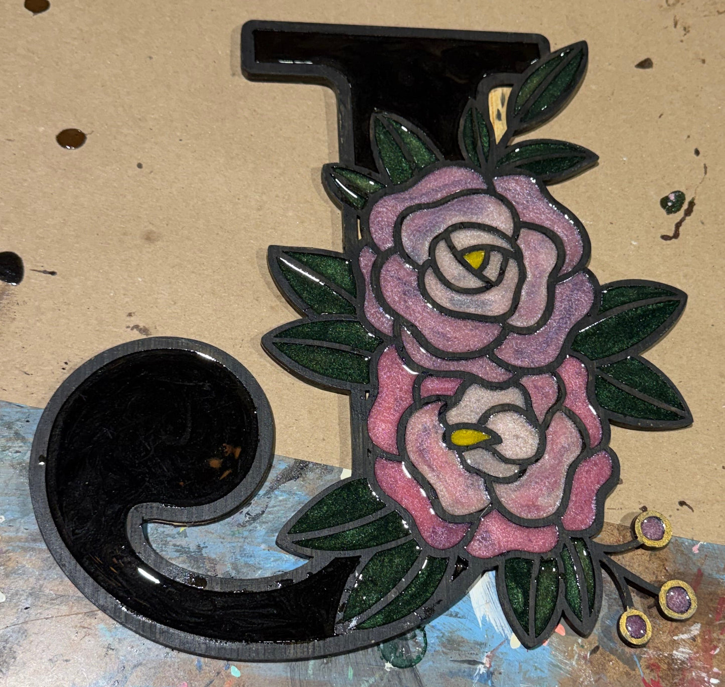 08/21/2026 6pm Floral Resin Monograms
