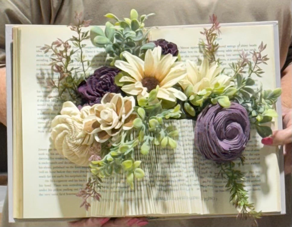 09/10 6pm Book Vase and Flowers