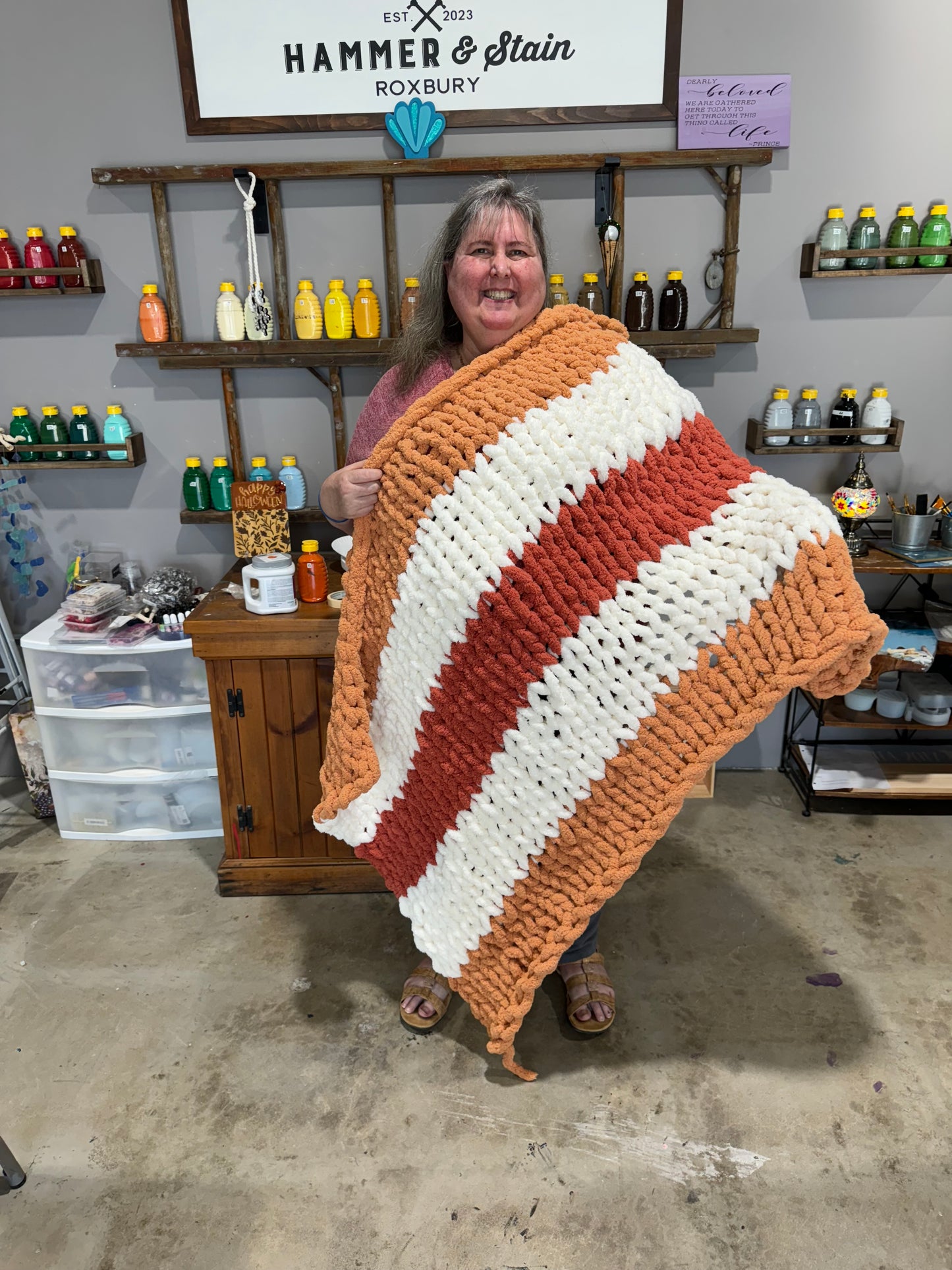 09/12 2pm First Chunky Hand Knit Blanket Workshop of the Season!