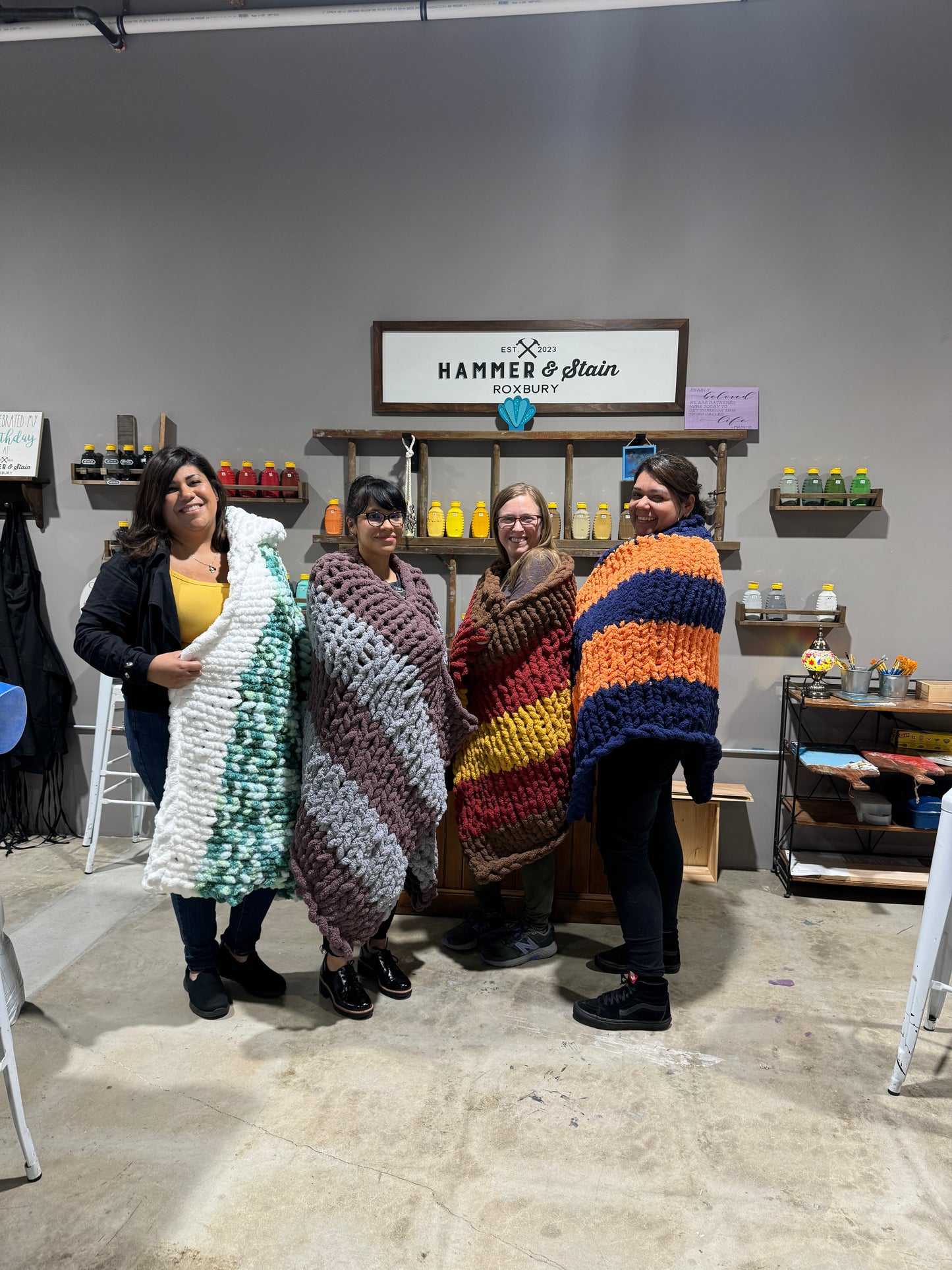 10/22 5:30pm Chunky Hand Knit Blanket Workshop