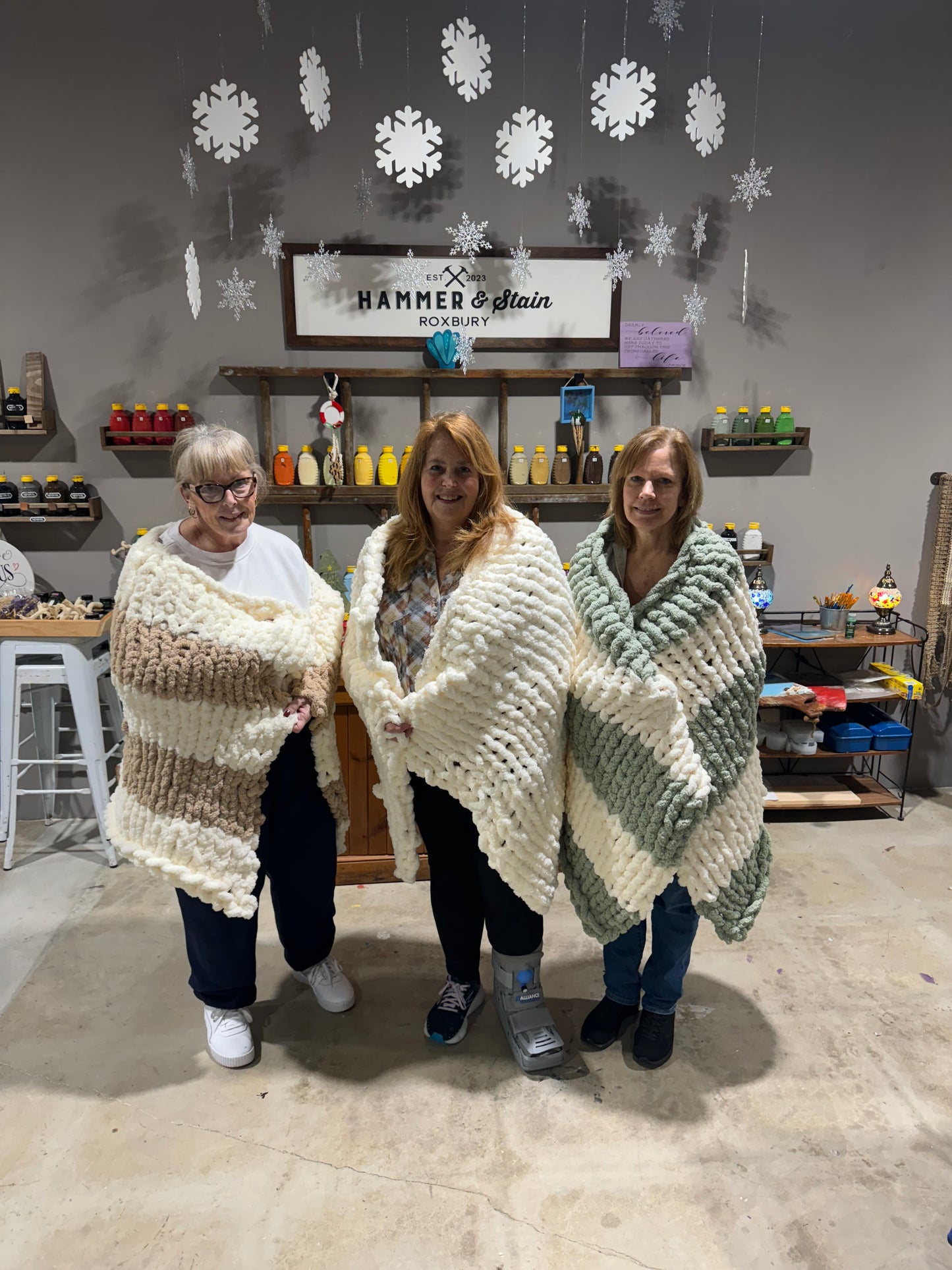 10/22 5:30pm Chunky Hand Knit Blanket Workshop