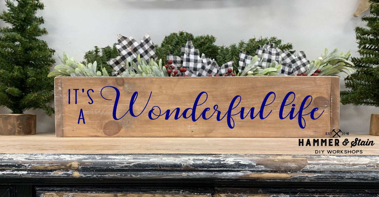 11/07 6pm Holiday Centerpiece Boxes