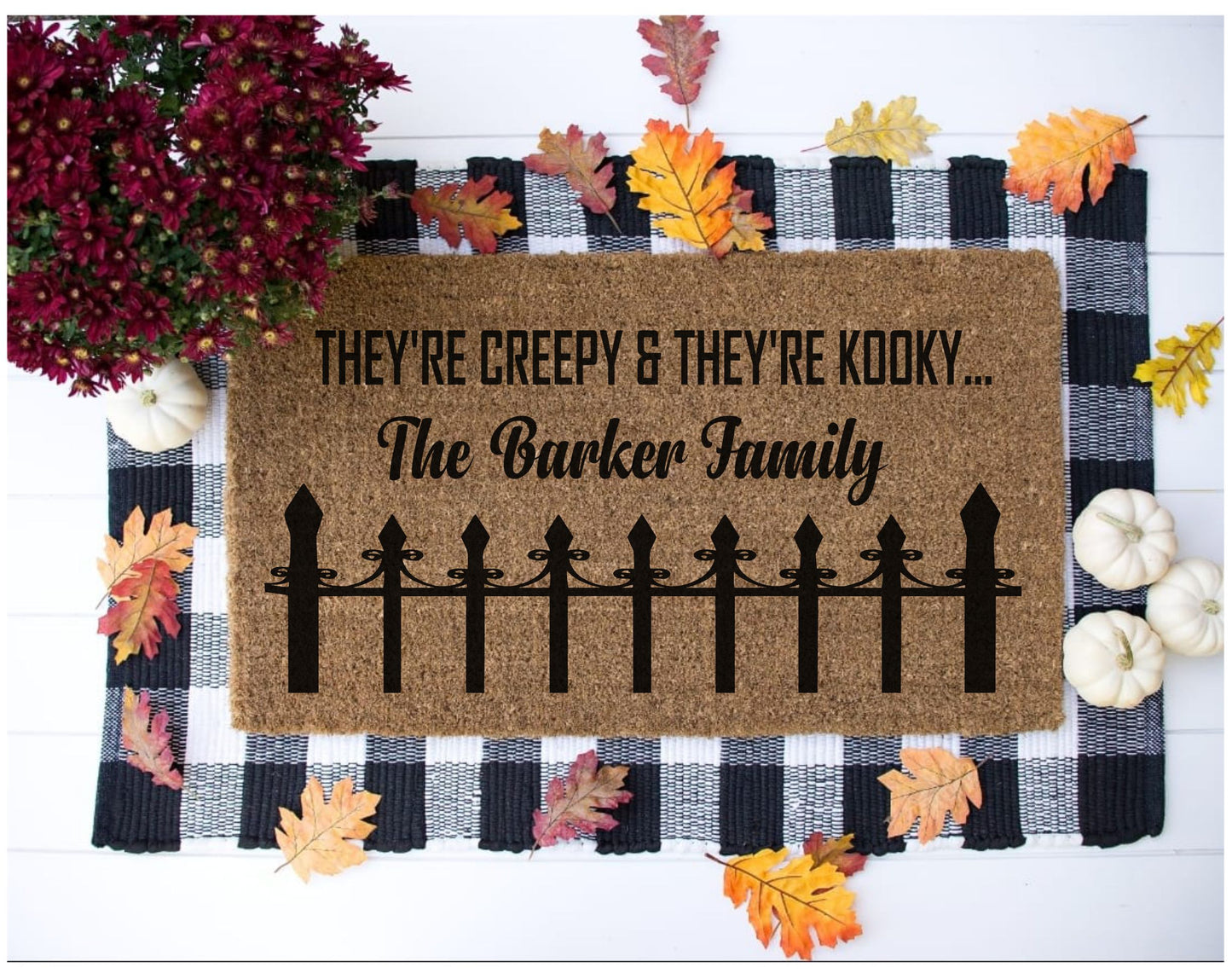 10/01 6pm ENTER IF YOU DARE Halloween Door Mats
