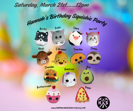 03/21 12pm Hannah's "Squishie" Birthday Party