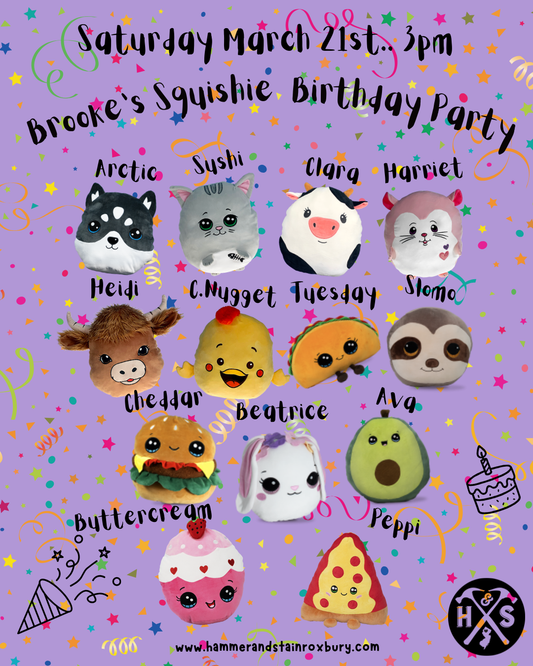 03/21 3pm Brooke's "Squishie" Birthday Party