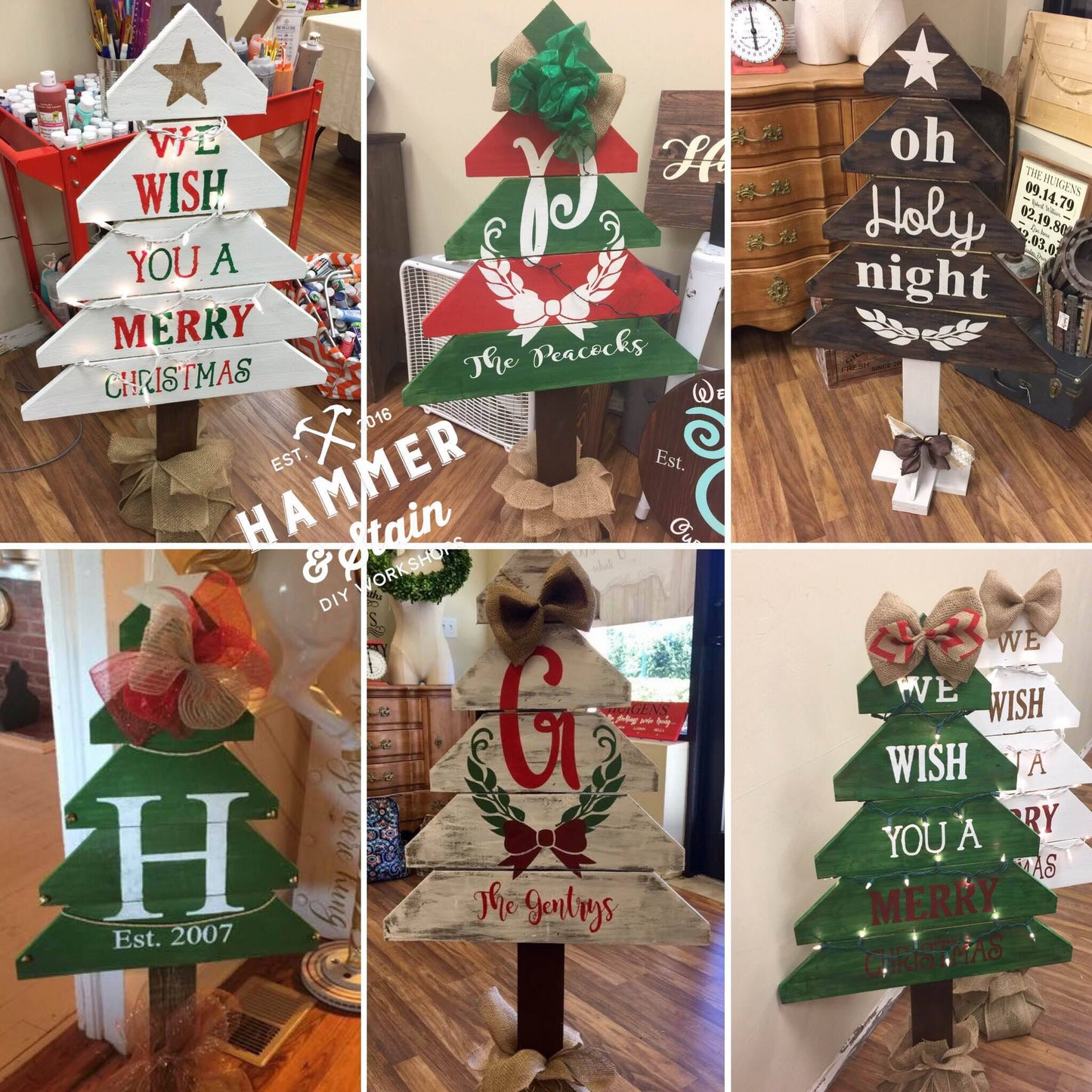 12/12 6pm Wooden Christmas Tree Workshop