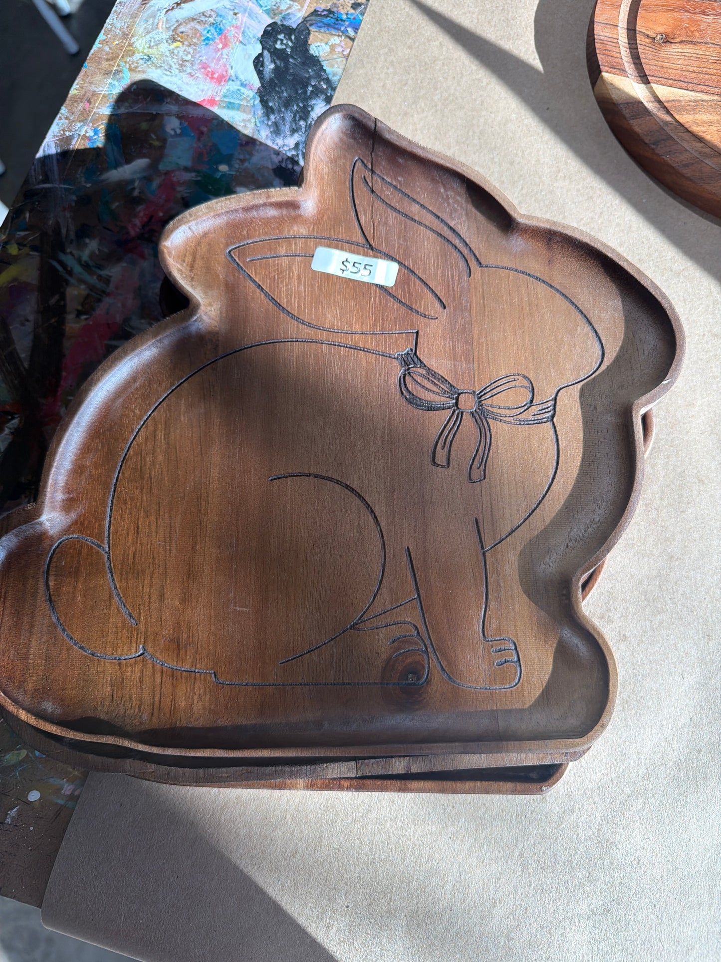 Wood Bunny Tray