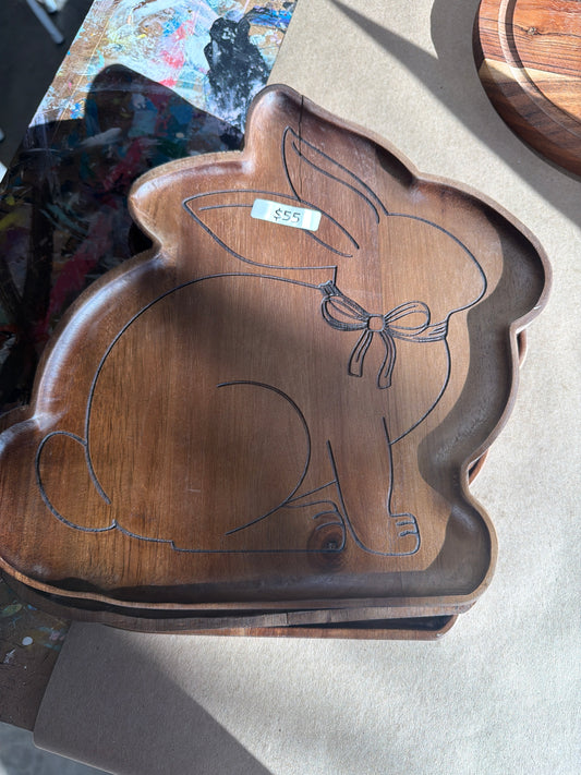 Wood Bunny Tray