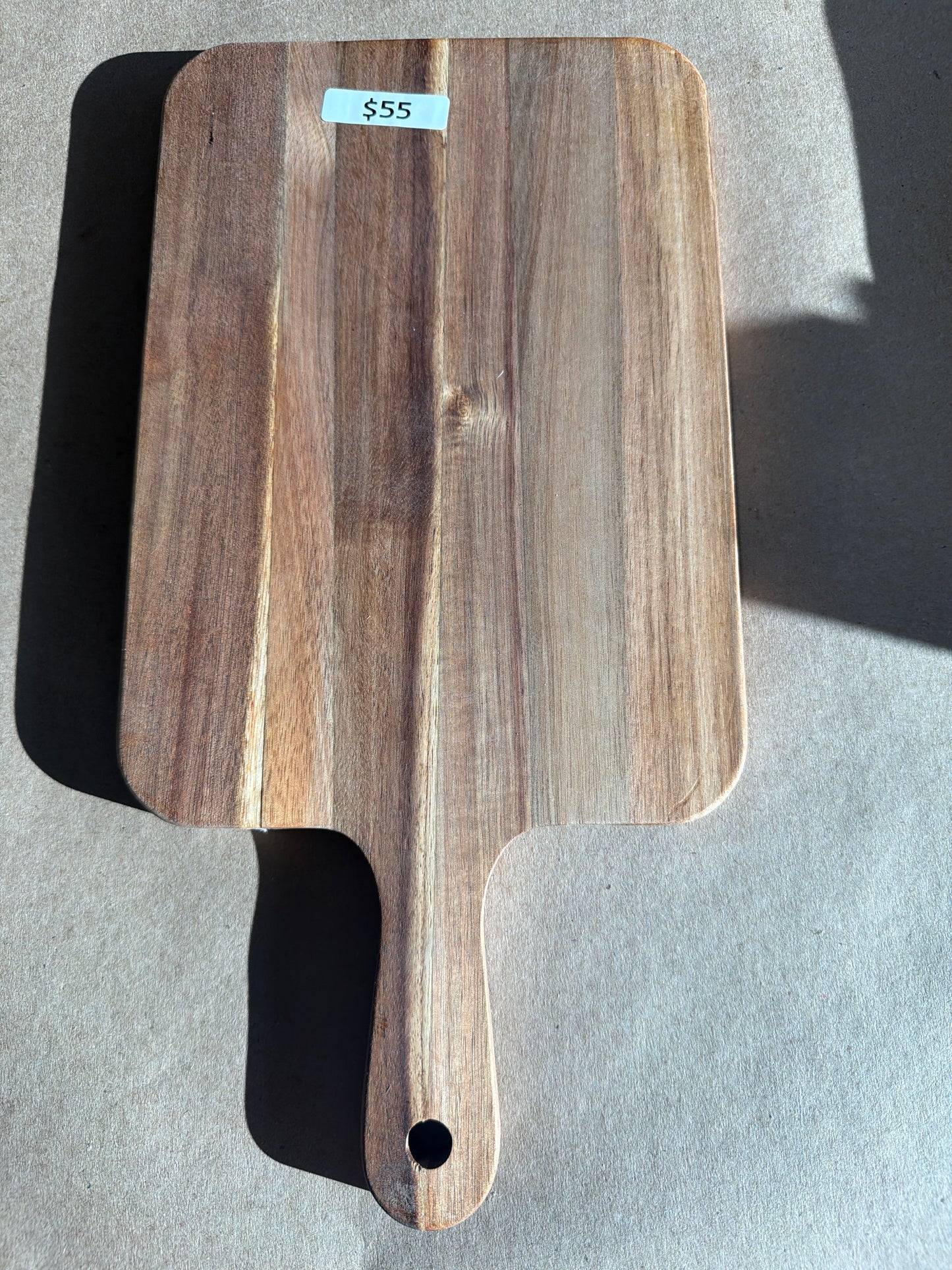Wood board rectangular 7x14 w/ handle