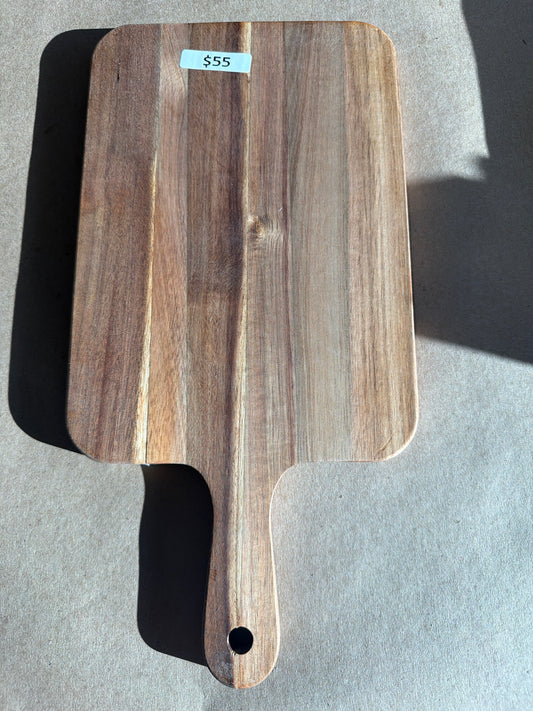 Wood board rectangular 7x14 w/ handle