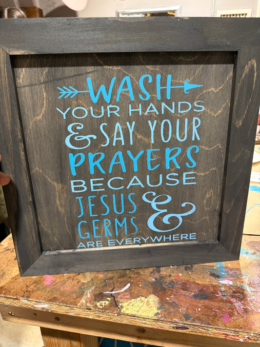 12x12” Framed Sign