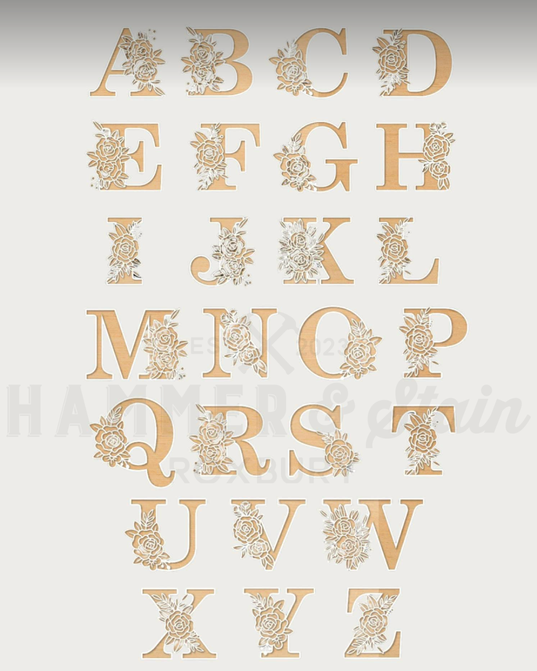 08/21/2026 6pm Floral Resin Monograms
