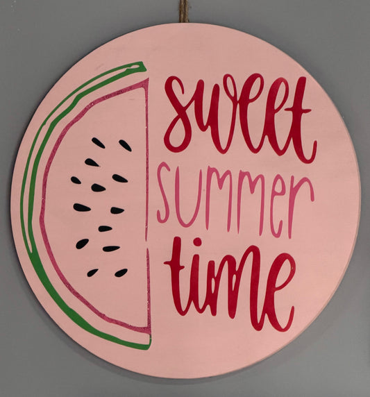 Sweet Summer Wood Sign