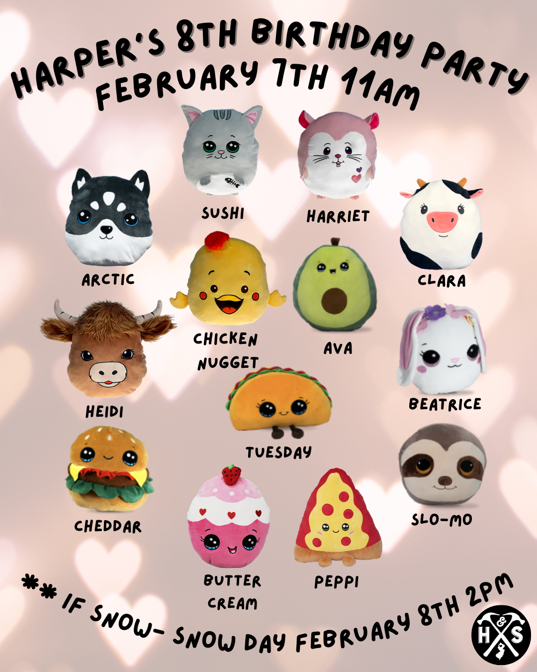 02/07 11am Harper's 8th "Squishie" Birthday Party