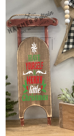 12/10 6pm Holiday Sled Workshop