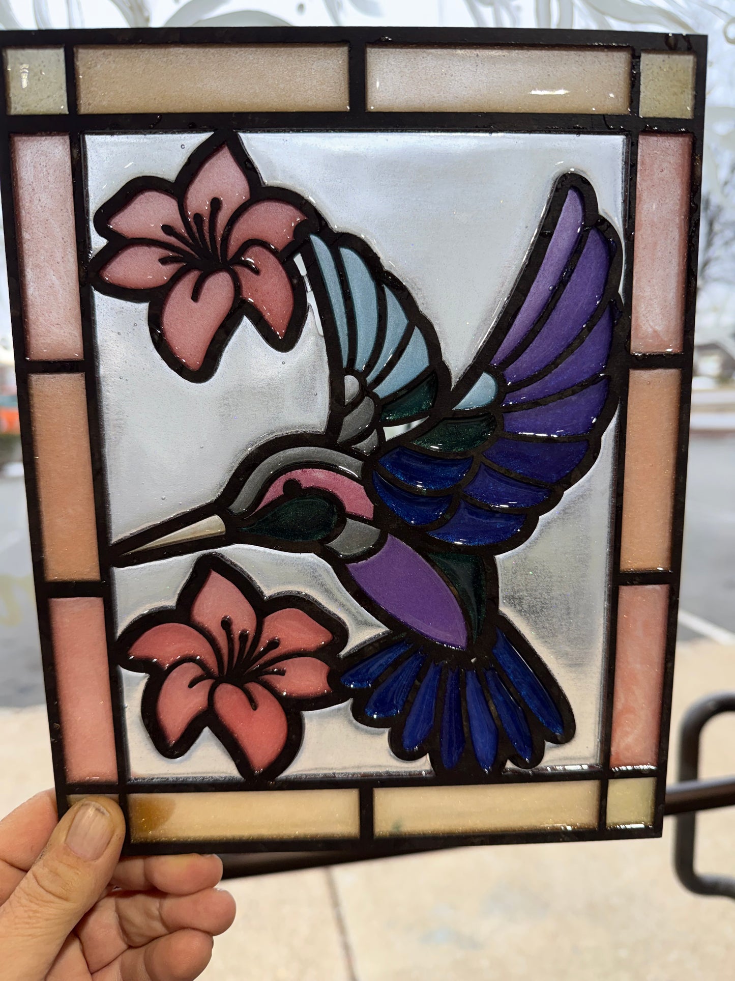 08/14/2026 Friday 6pm Resin Faux Stained Glass Sun Catchers