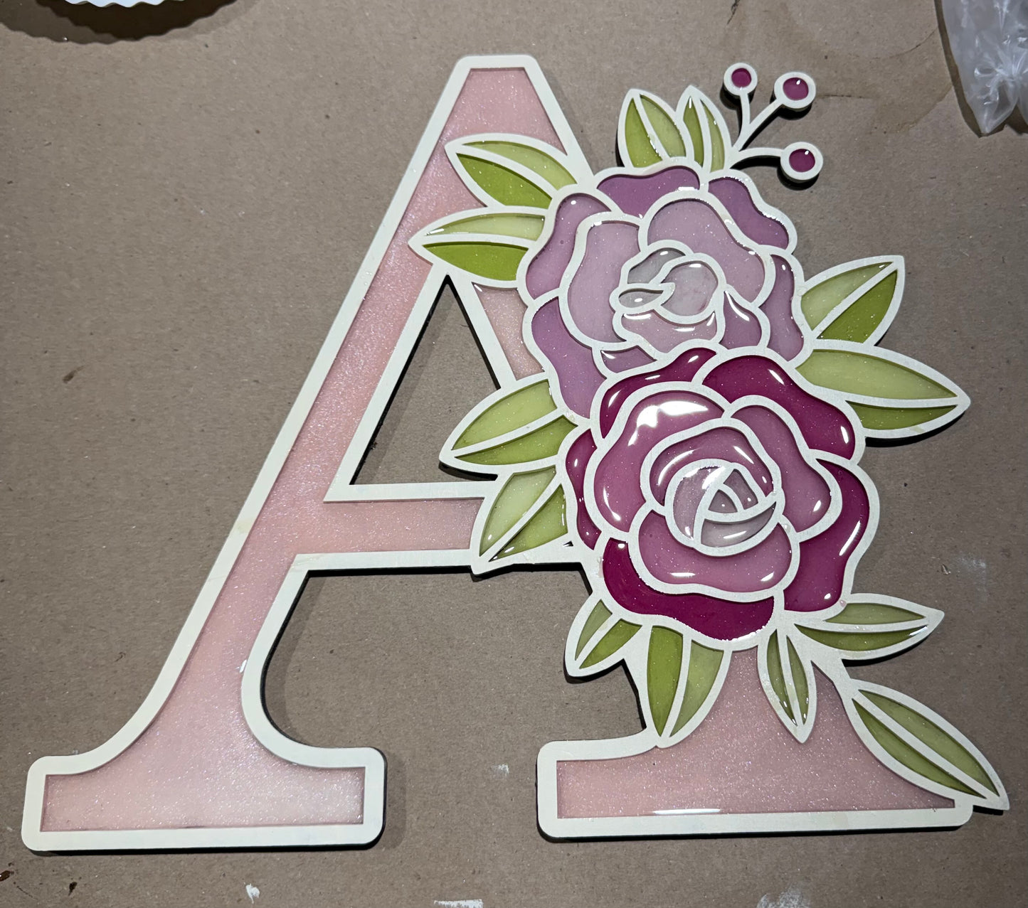 08/21/2026 6pm Floral Resin Monograms