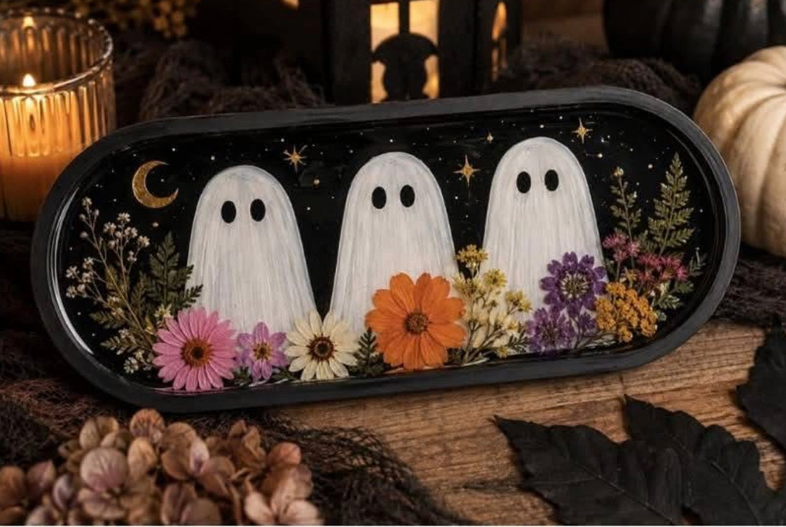 09/23 6pm Pressed Flower Resin Ghosts