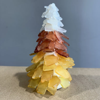 Candy Corn Sea Glass Tree