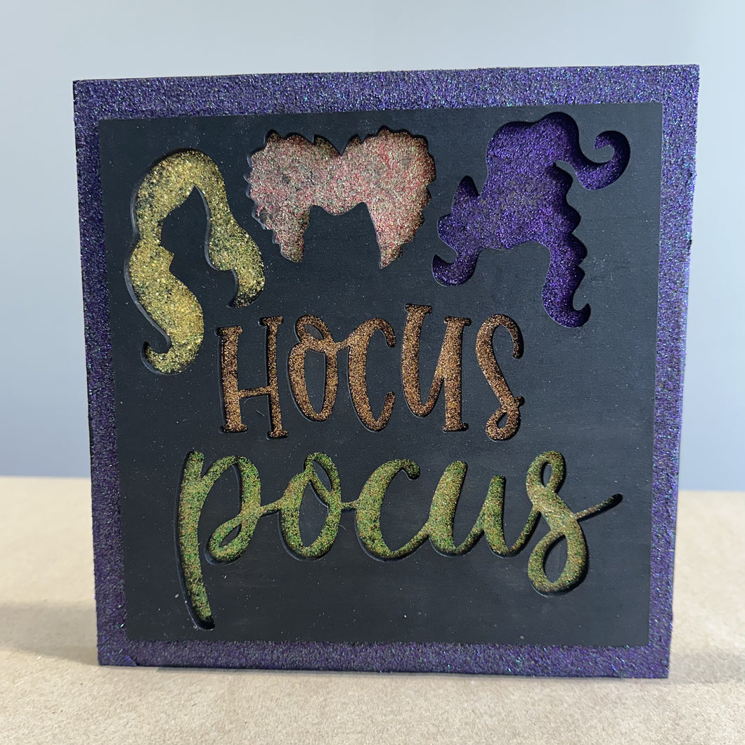 Hocus Pocus Glitter Sign