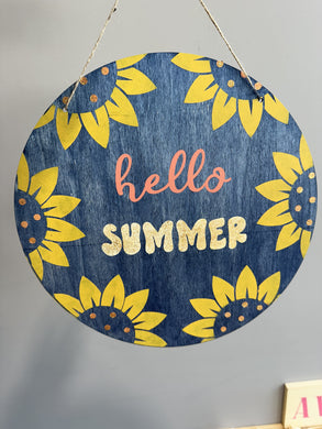 Hello Summer Door Hanger