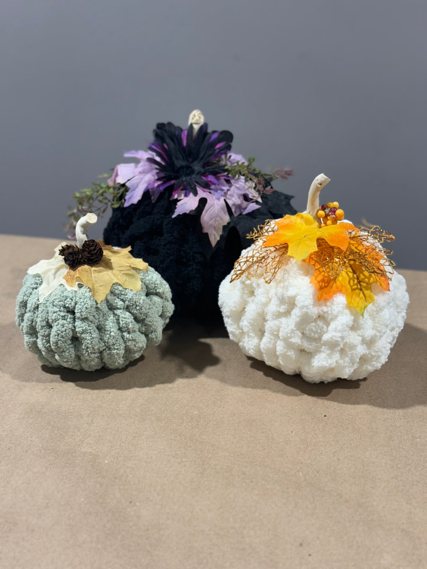 10/02 6pm Chunky Knit Pumpkins Workshop
