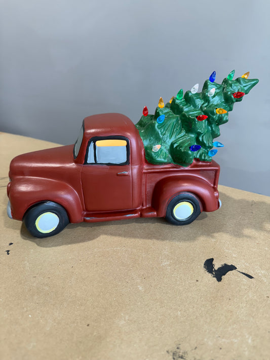 Ceramic Truck with Tree