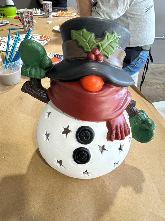 Ceramic Light Up Snowman