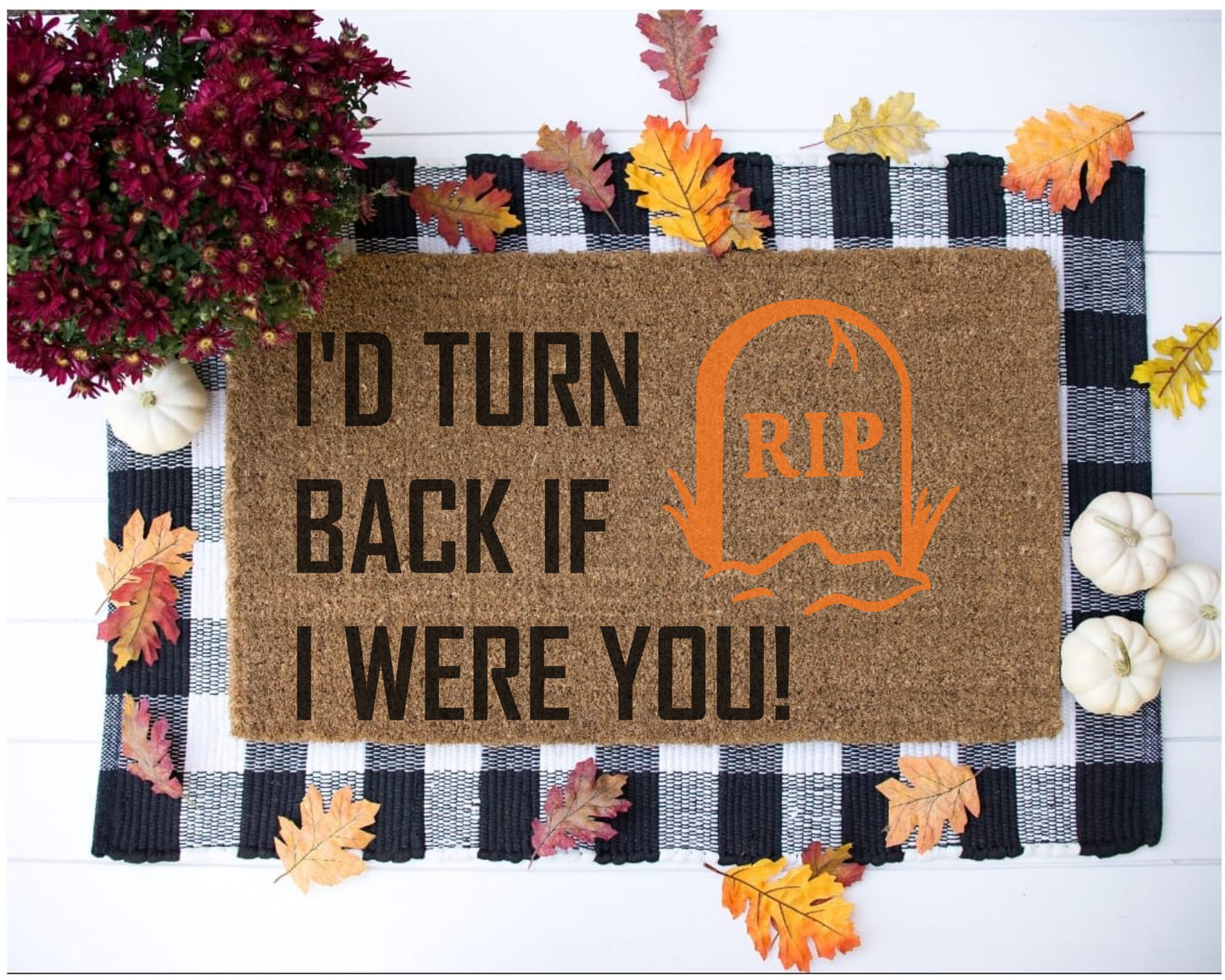 10/01 6pm ENTER IF YOU DARE Halloween Door Mats