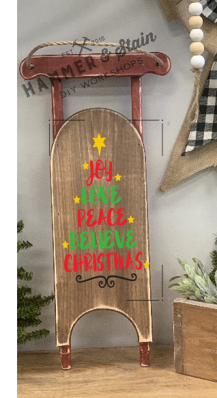 12/10 6pm Holiday Sled Workshop