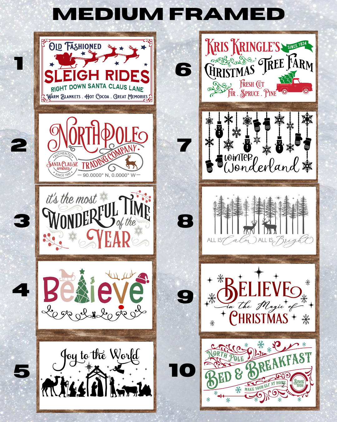 12/21 11am Pick Your Holiday Framed Project