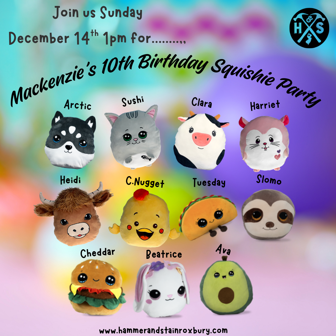 12/14 1pm Mackenzie's "Squishie" Birthday Party