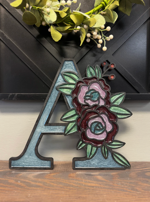 08/21/2026 6pm Floral Resin Monograms