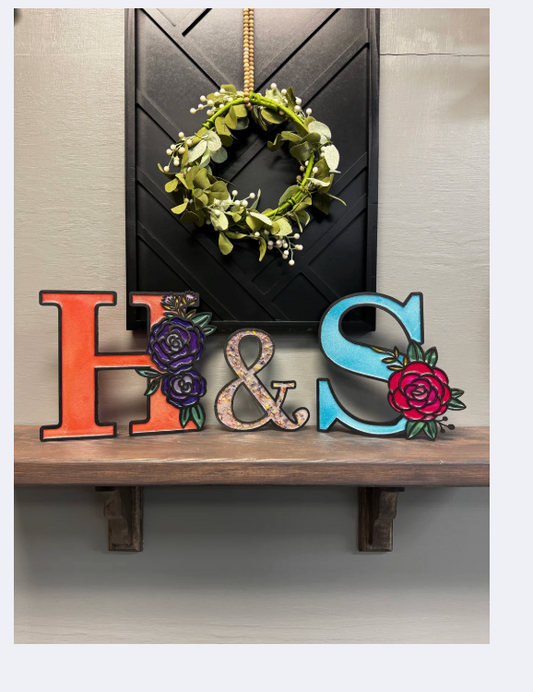 04/02 6pm Floral Resin Monograms