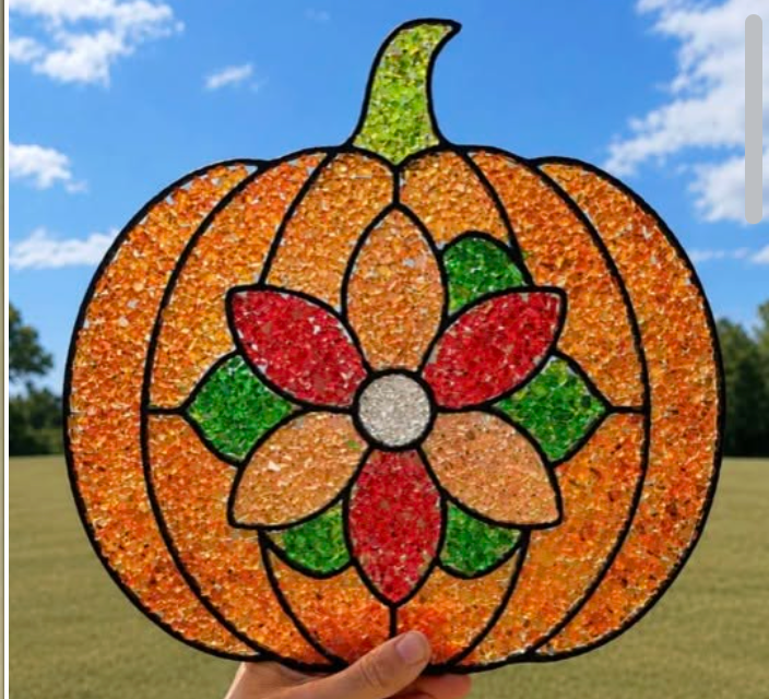 09/18 6pm Fall Resin Faux Stained Glass