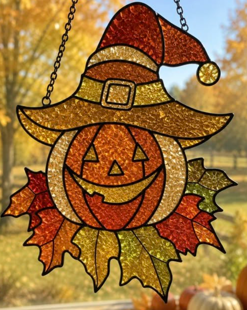 09/18 6pm Fall Resin Faux Stained Glass