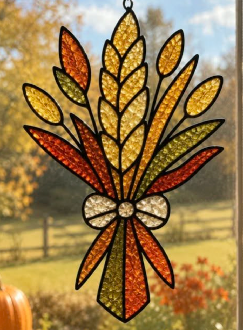 09/18 6pm Fall Resin Faux Stained Glass