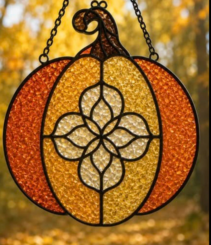 09/18 6pm Fall Resin Faux Stained Glass