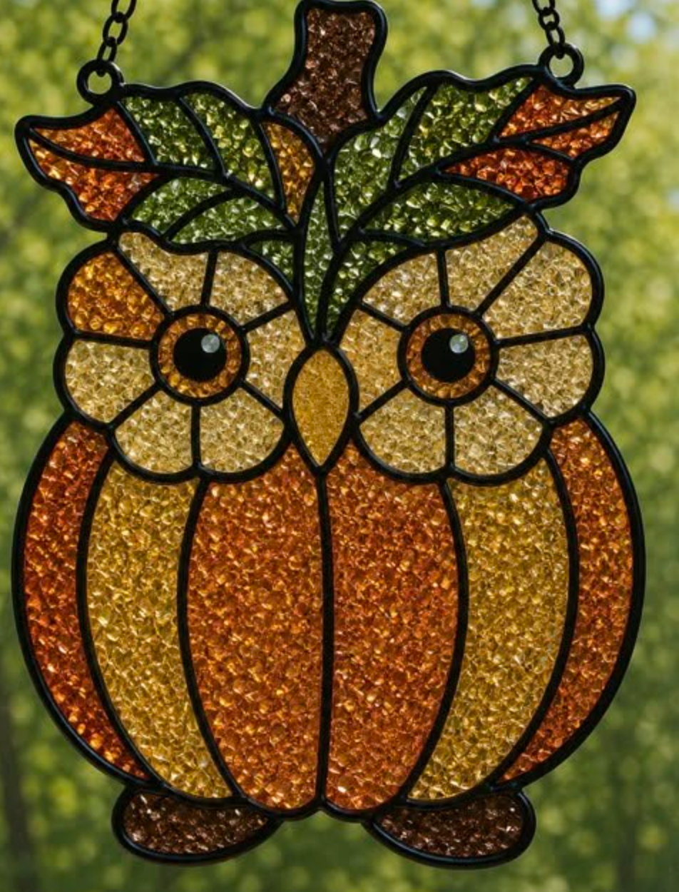 09/18 6pm Fall Resin Faux Stained Glass