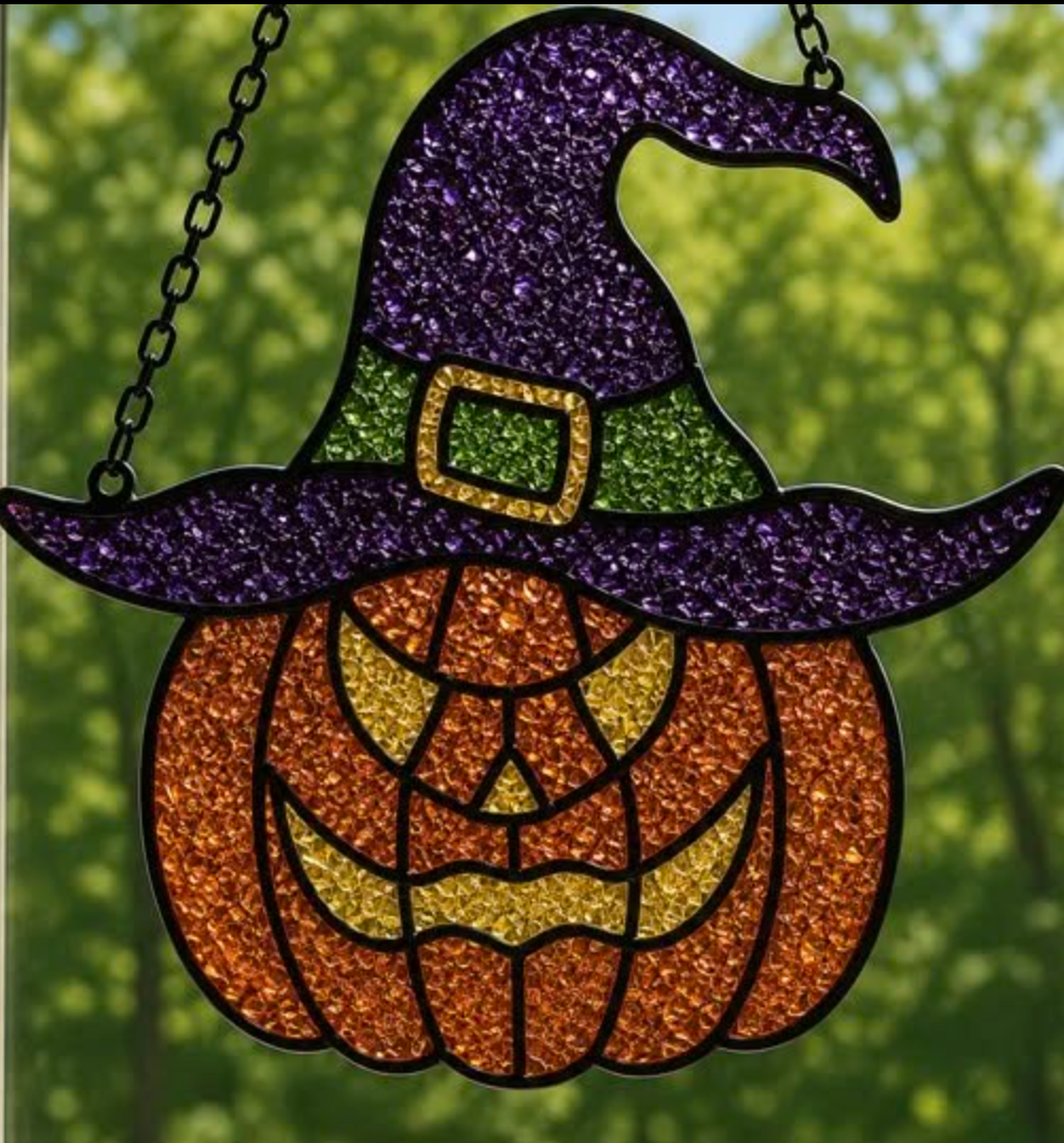 09/18 6pm Fall Resin Faux Stained Glass