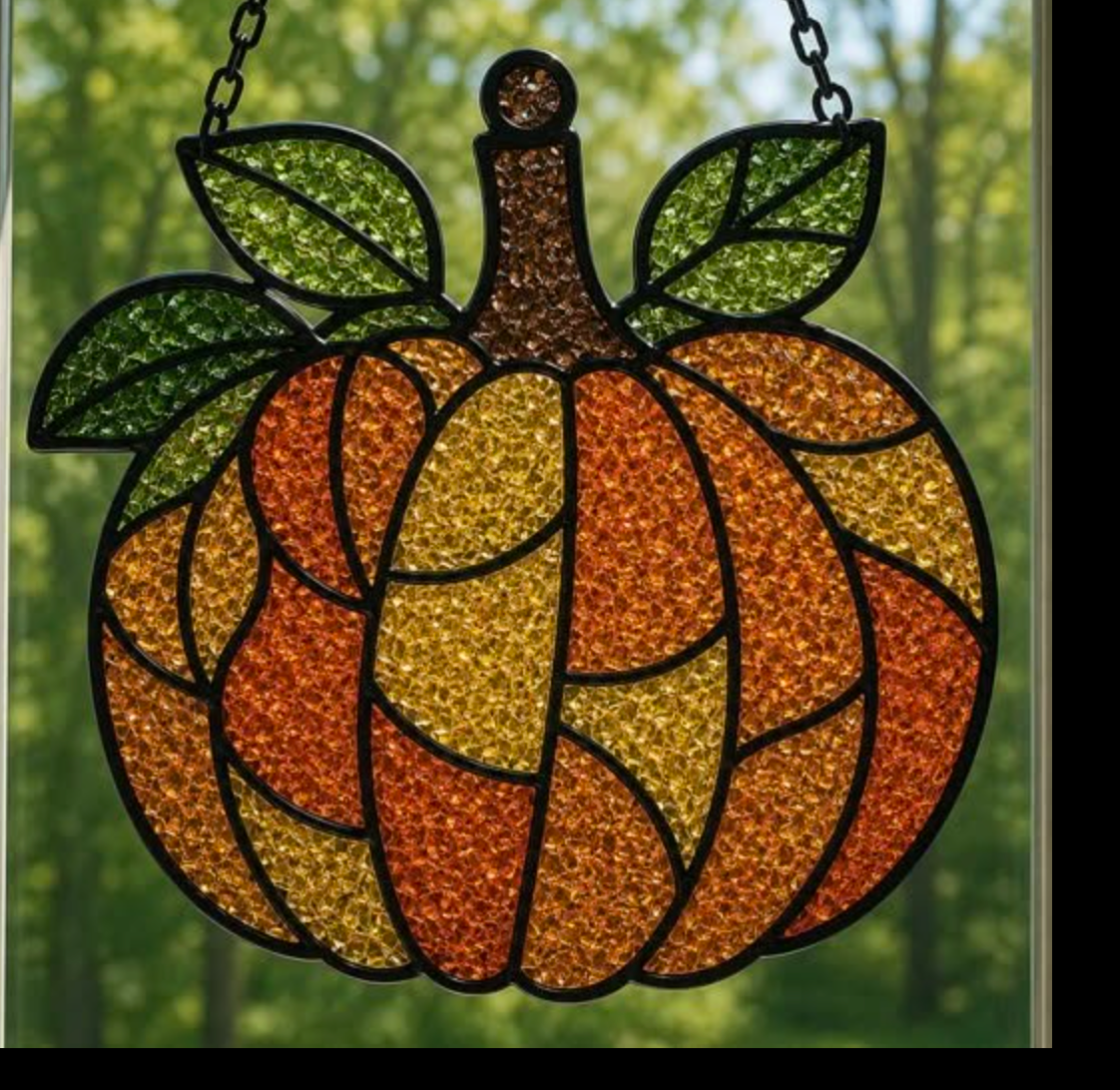 09/18 6pm Fall Resin Faux Stained Glass