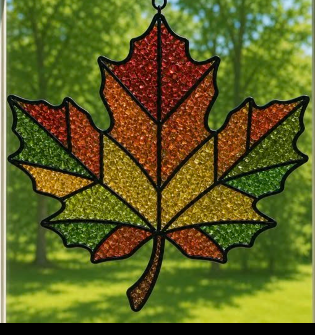 09/18 6pm Fall Resin Faux Stained Glass