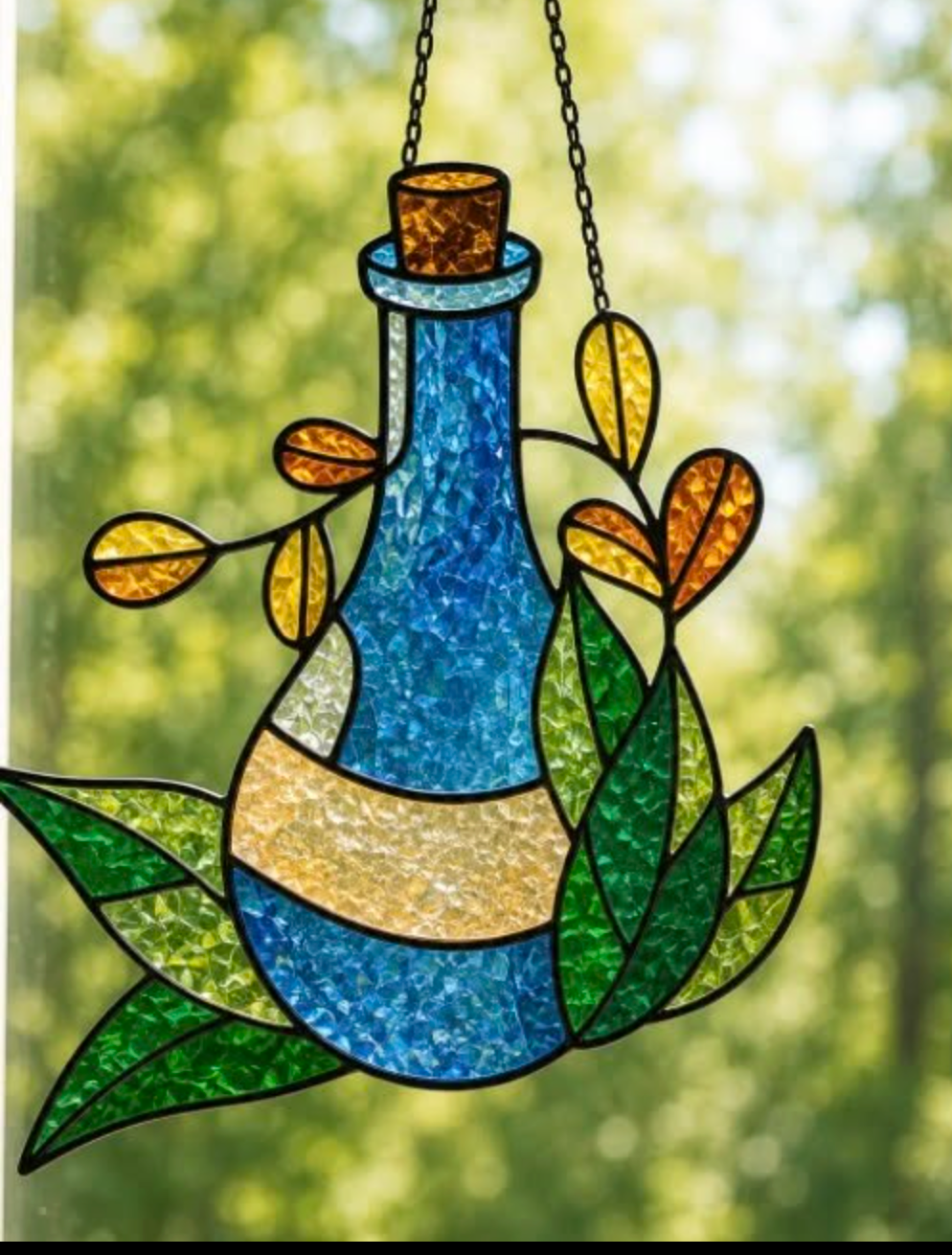 09/18 6pm Fall Resin Faux Stained Glass