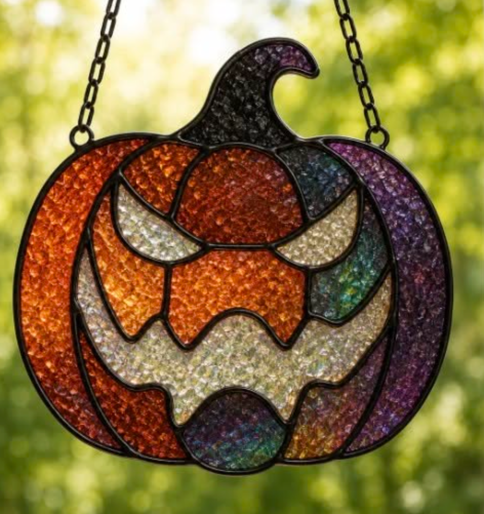 09/18 6pm Fall Resin Faux Stained Glass