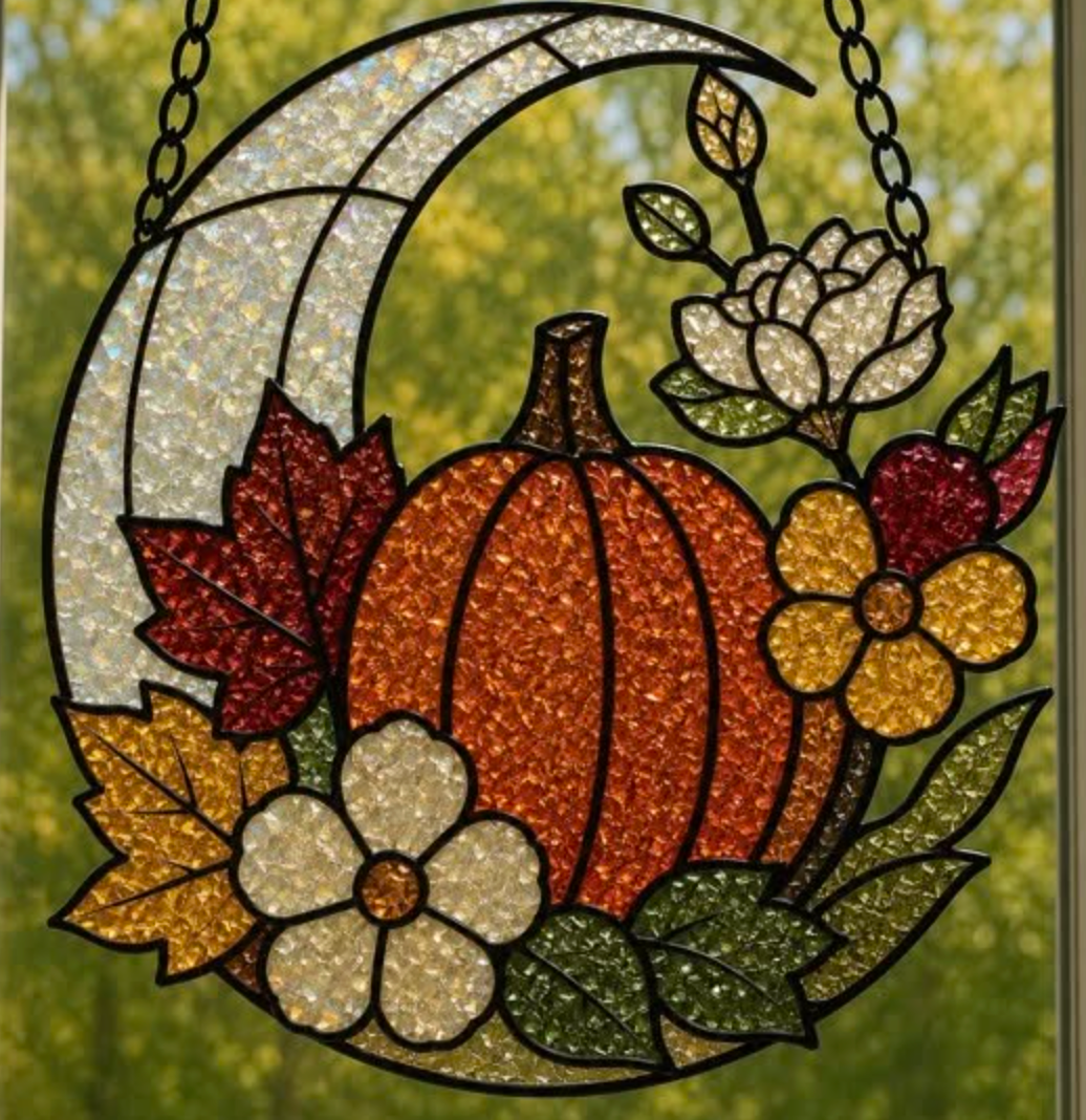 09/18 6pm Fall Resin Faux Stained Glass