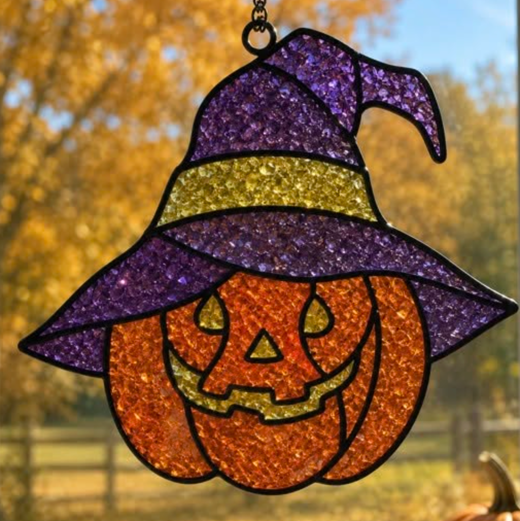 09/18 6pm Fall Resin Faux Stained Glass