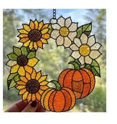 09/18 6pm Fall Resin Faux Stained Glass