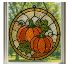 09/18 6pm Fall Resin Faux Stained Glass