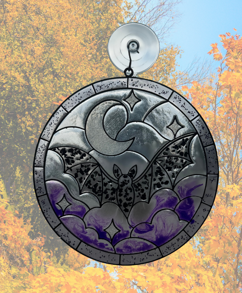 09/18 6pm Fall Resin Faux Stained Glass