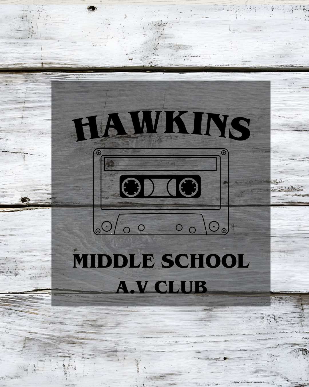 12/31 11am Stranger Things Finale Tote Bag or Wood Board